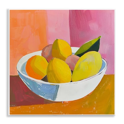 Stupell Bold Kitchen Citrus Fruits Wall Plaque Art Design By Walker Noble