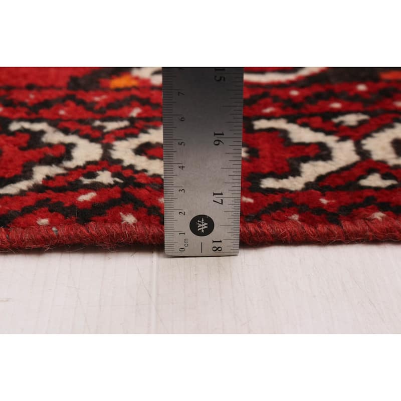 ECARPETGALLERY Hand-knotted Andelz Red Wool Rug - 3'9 x 6'2