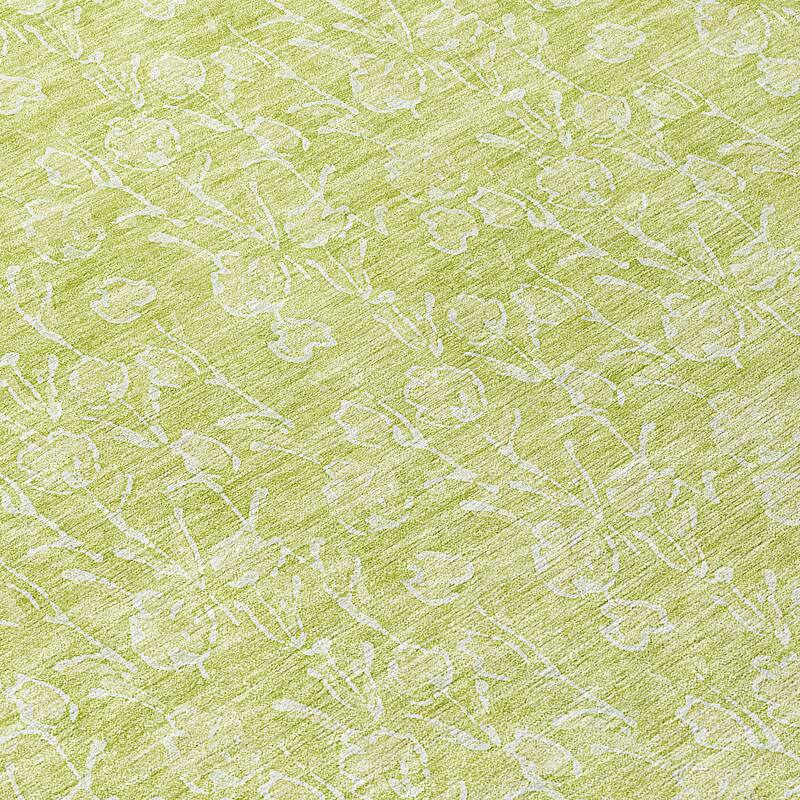 Machine Washable Indoor/ Outdoor Chantille Modern Floral Impressions Rug