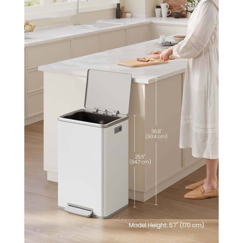 13-Gallon Trash Can with Soft-Close Lid