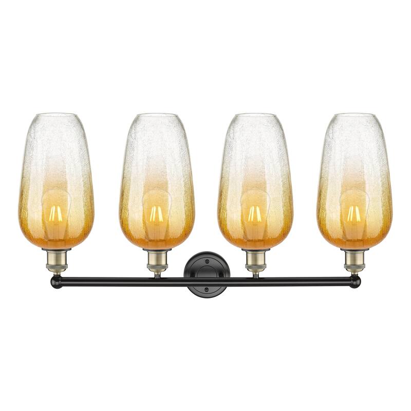 Innovations Lighting Endless Possibilities Edison - Brookhaven Flute - 4 Light 34" Bath Vanity Light