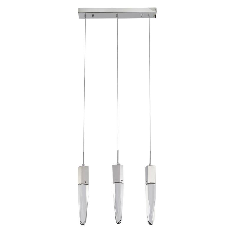Chrome Island Lighting With Clear Iceberg Crystals Bed Bath & Beyond