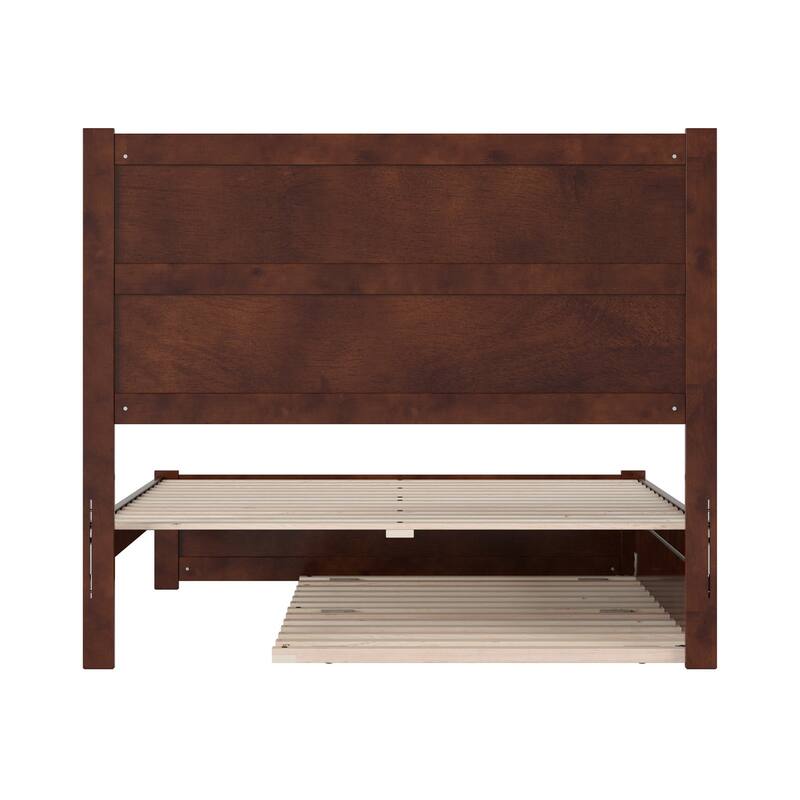 Aveline Wood Platform Bed with Matching Footboard & Trundle