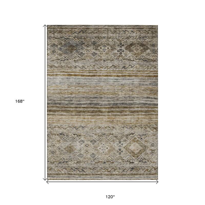 HomeRoots Floral Transitional Rectangle Outdoor Rug