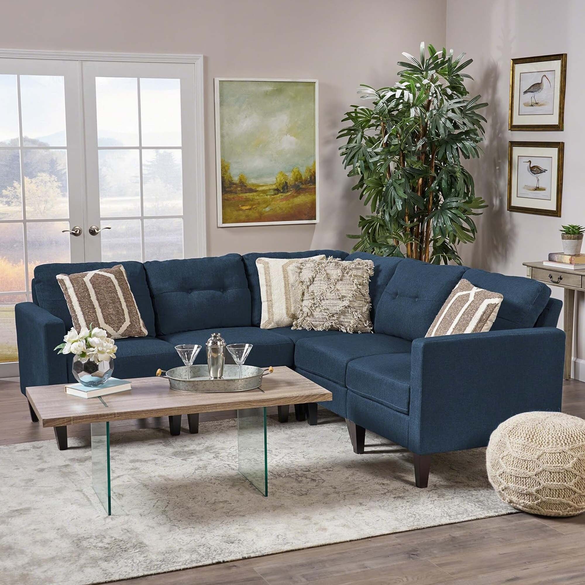 Blue-84.75''-Mid-Century-