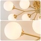 preview thumbnail 21 of 22, 38.5" Mid Century Semi Flush Mount Ceiling Light Modern Sputnik Chandelier