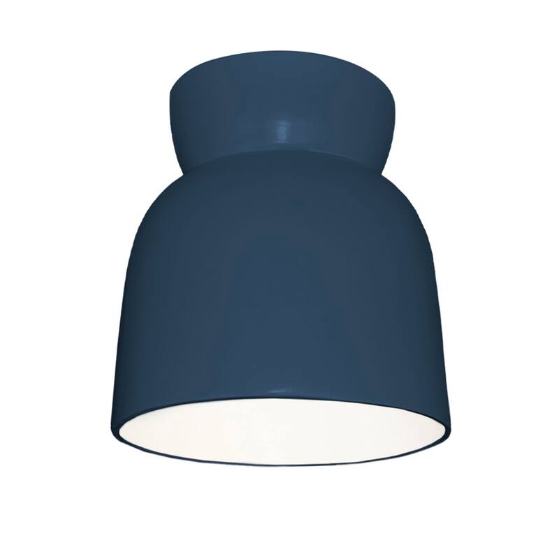 Ceramic Hourglass Flush-Mount - Midnight Sky/Matte White