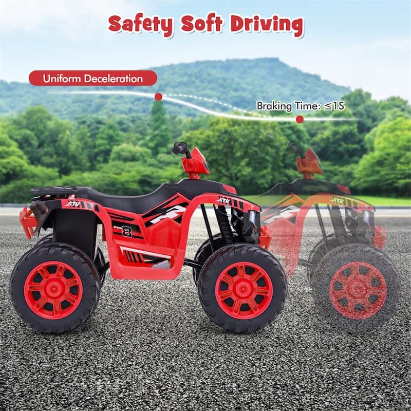 Gymax Kids Ride-On ATV 24V Battery Powered Electric Vehicle w/