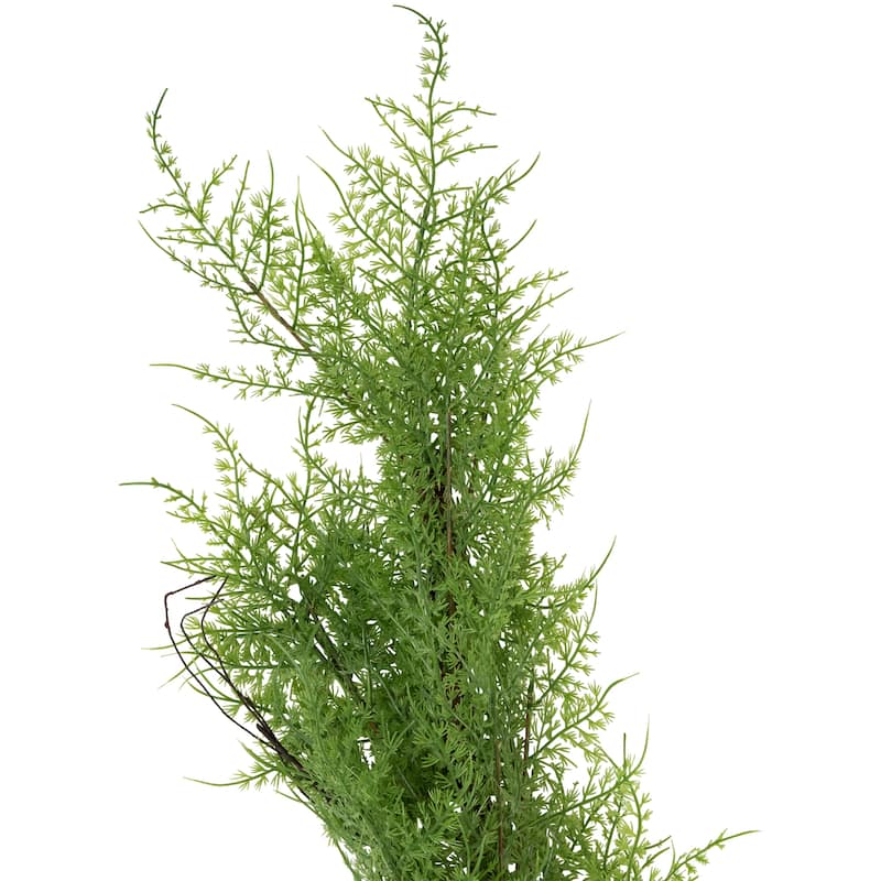 5' x 8" Green and Brown Cedar Artificial Christmas Garland - Unlit