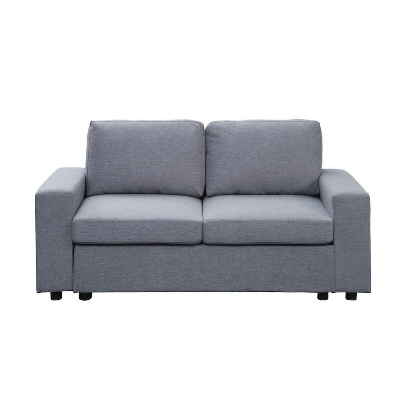 18" Seat Height Linen Loveseat