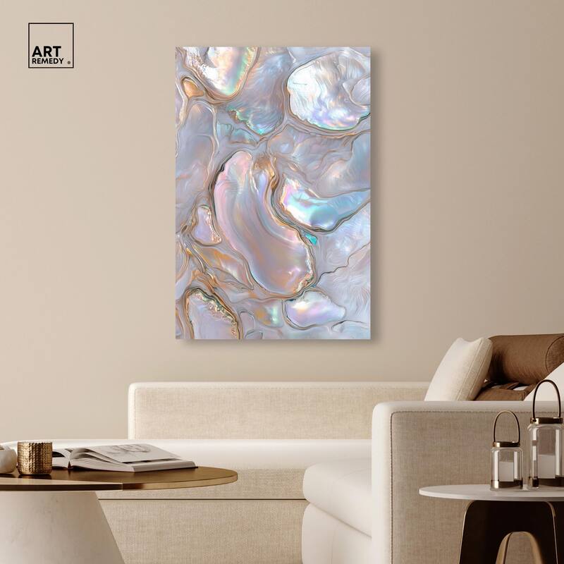 Fluid Preciousness III Canvas by Art Remedy, Gallery Wrapped