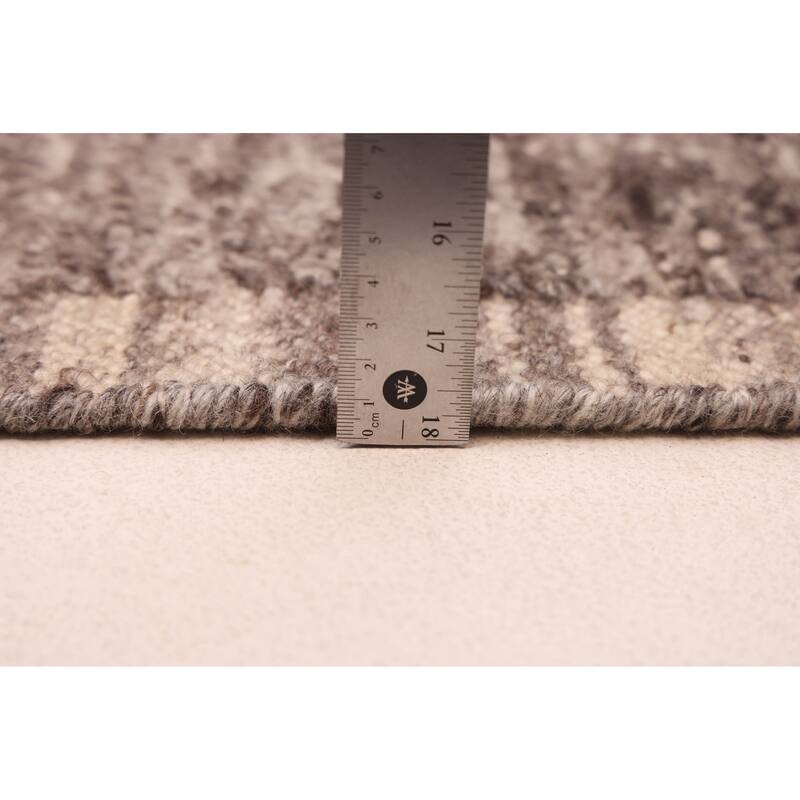 ECARPETGALLERY Hand-knotted Tangier Dark Grey Wool Rug - 8'3 x 9'9