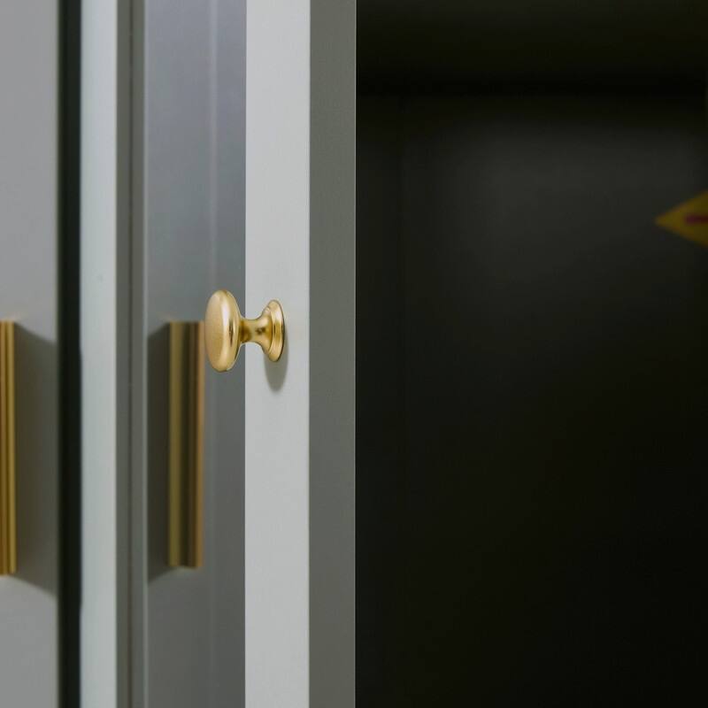 Modern 71" Tall Kitchen Pantry with Storage Cabinet, 6 Doors , Drawers, Adjustable Shelves,Pull-out Trays and Wine Rack