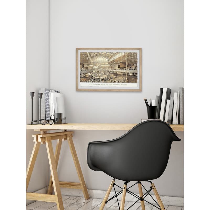 'Sepia Crystal Palace' Framed Painting Print