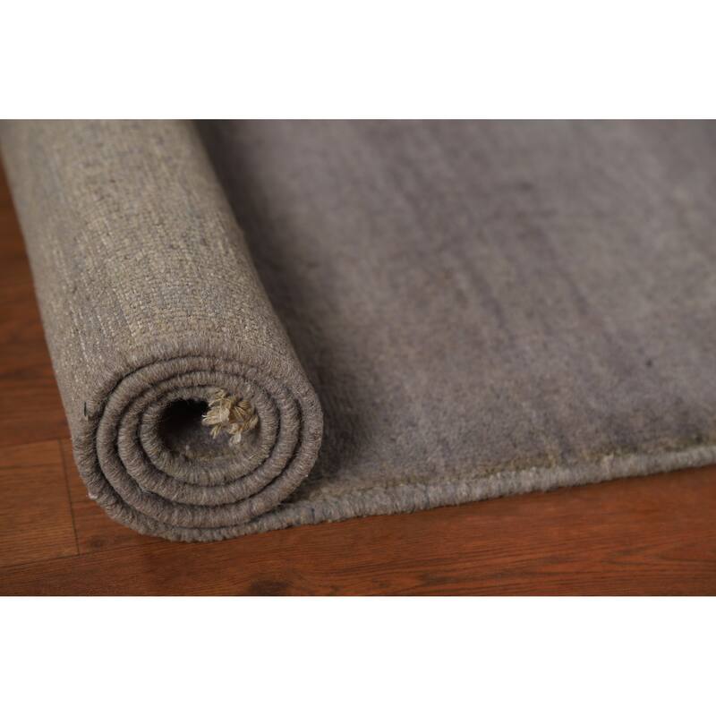 Gabbeh Accent Modern Rug Hand-Knotted Wool Carpet - 3'7" x 5'0"