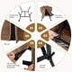 preview thumbnail 4 of 8, Gymax Lazy Sofa Chair Accent Leisure Armchair w/ Folding Footrest &