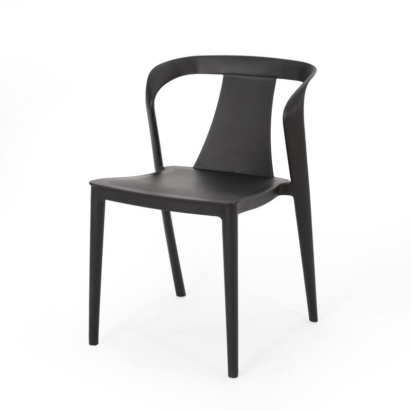 Orchid Outdoor Stacking Dining Chair (Set of 4) by Christopher Knight Home - 21.50" W x 19.50" D x 30.50" H