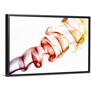 Shop Red Orange Coloured Smoke Curls Isolated On White Black