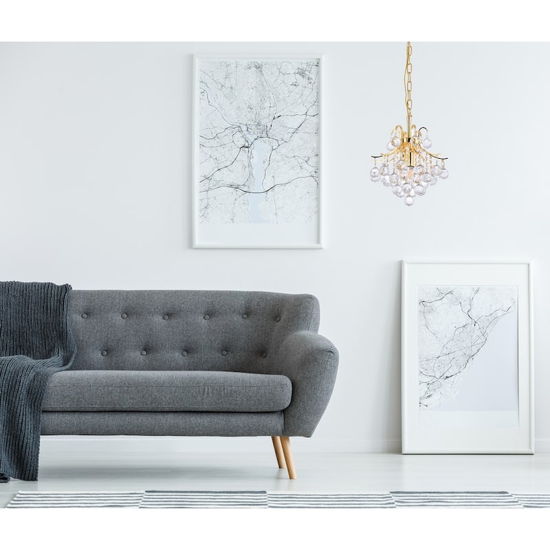 Fleur Illumination 3 light Gold Pendant