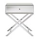 preview thumbnail 21 of 25, Camille X Base Mirrored Accent Campaign Table by iNSPIRE Q Bold