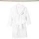 preview thumbnail 29 of 78, Sweet Kids 100% Polyester SUPER PLUSH Double Brushed Hooded Bathrobe with Pink Script Monogram