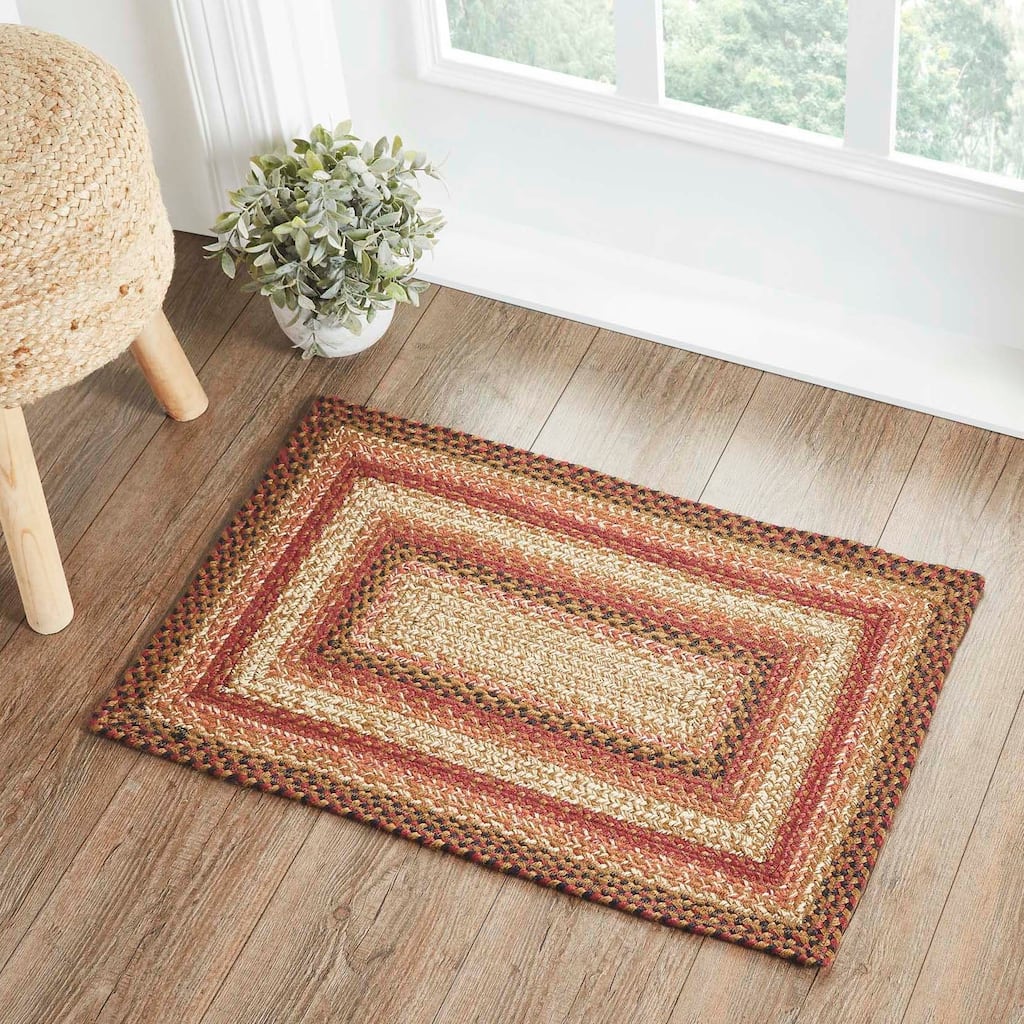 Ginger Spice Jute Rug Rect w/ Pad 20x30 - 20" x 30" Rectangle