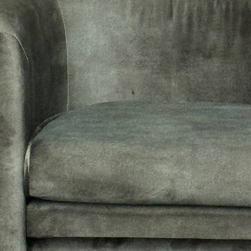 Gela Dining Chair, Three Legged Barrel Accent Sides, Rainforest Green