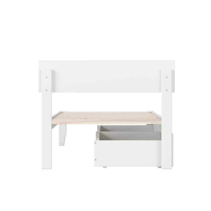 AFI Boston Platform Bed with Storage Drawers