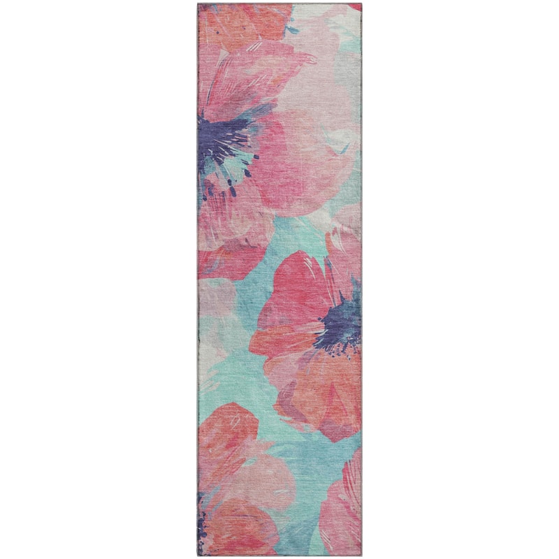 Premium Washable Super Soft Contemporary Floral Mayfield Rug