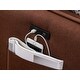 preview thumbnail 2 of 3, Mia Brown Linen Fabric Sectional Sofa Chaise with USB Charger & Pillows