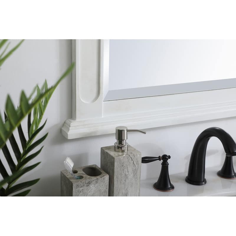 Elegant Lighting Antique Beige Vanity Mirror (22" x 28")