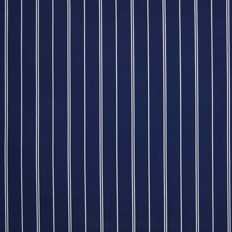 Striped Navy Corded Square Pillows (Set of 2) by Havenside Home - 22 in