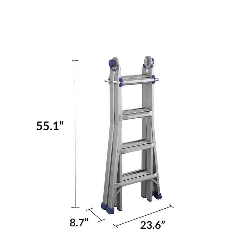 COSCO 18 foot Reach Height Aluminum Multi-Position Ladder - 18 Foot Reach