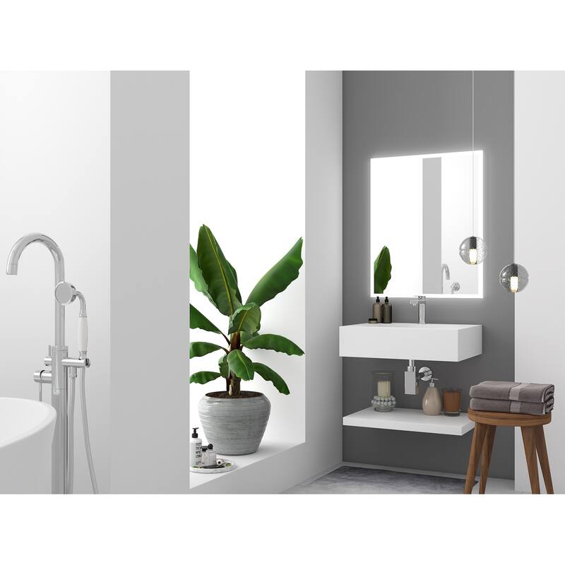 Pyramid Solid Surface Wall-Mounted Bathroom Sink