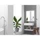 Pyramid Solid Surface Wall-Mounted Bathroom Sink