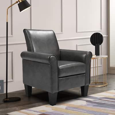Modern PU Leather Accent Chair, Set of 1