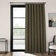 preview thumbnail 114 of 160, Exclusive Fabrics Textured Faux Linen Extra Wide Room Darkening Curtains for Bedroom & Living Room Curtains (1 Panel) 100 X 84 - Khaki Green
