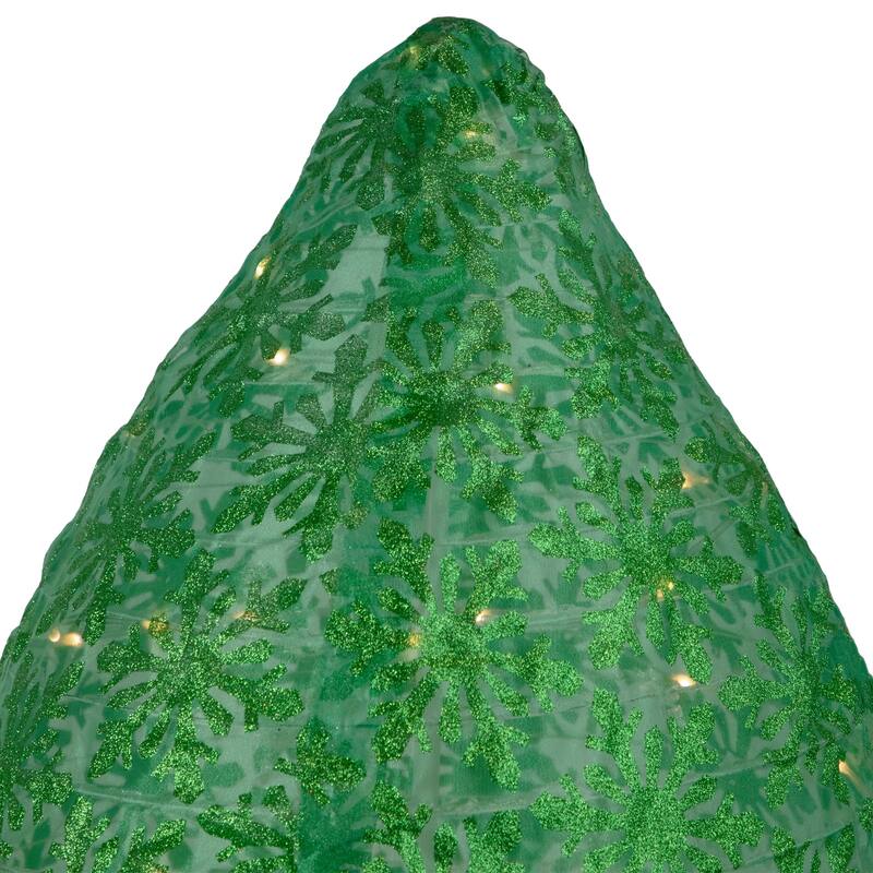 30" Green LED Lighted Retro Light Bulb Outdoor Christmas Decoration