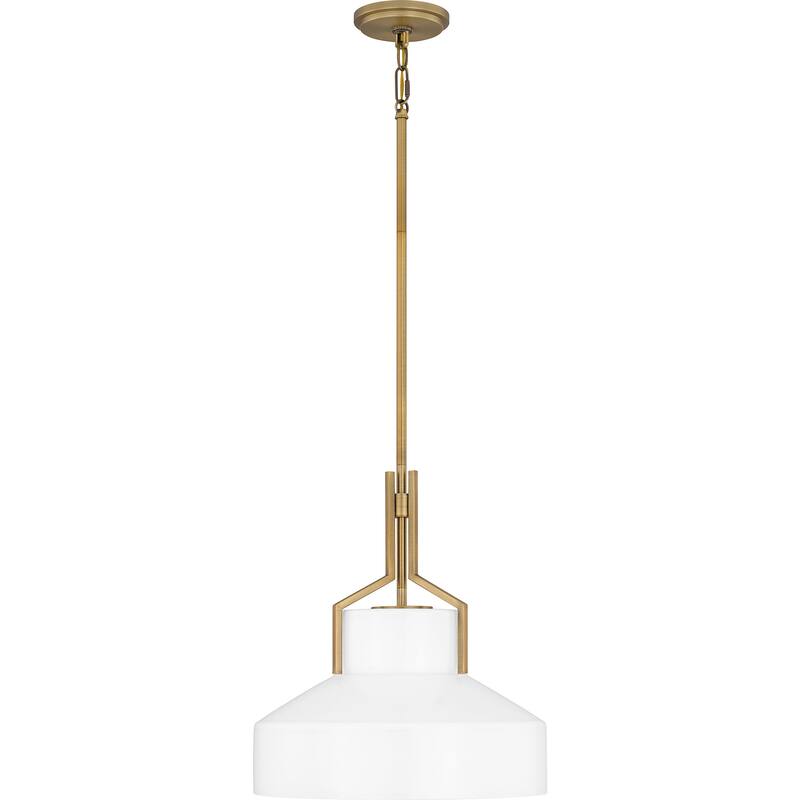 Brecken 2-Light Aged Brass Pendant Light