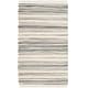 preview thumbnail 28 of 61, SAFAVIEH Handmade Rag Rug with Fringe Valborg Casual Stripe Cotton Rug with Fringe 2' x 3' - Ivory/Grey - Rectangle