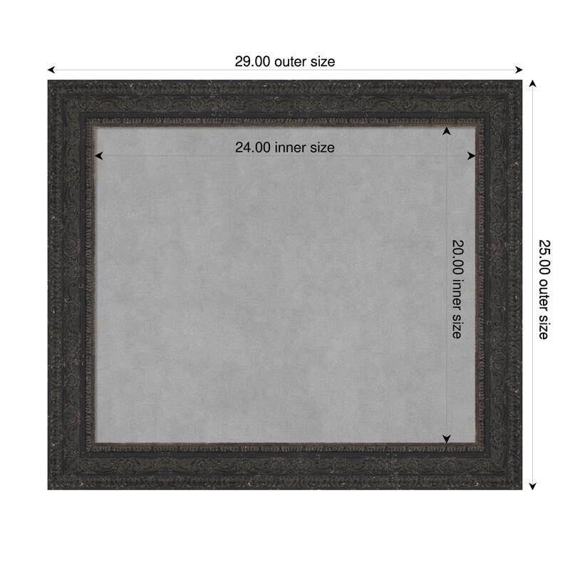 Amanti Art Attic Aged Black Framed - 29 x 25 in - Attic Aged Black