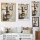 preview thumbnail 4 of 3, Designart Mysterious Abstract Face Portrait II - Beige Modern Canvas Print