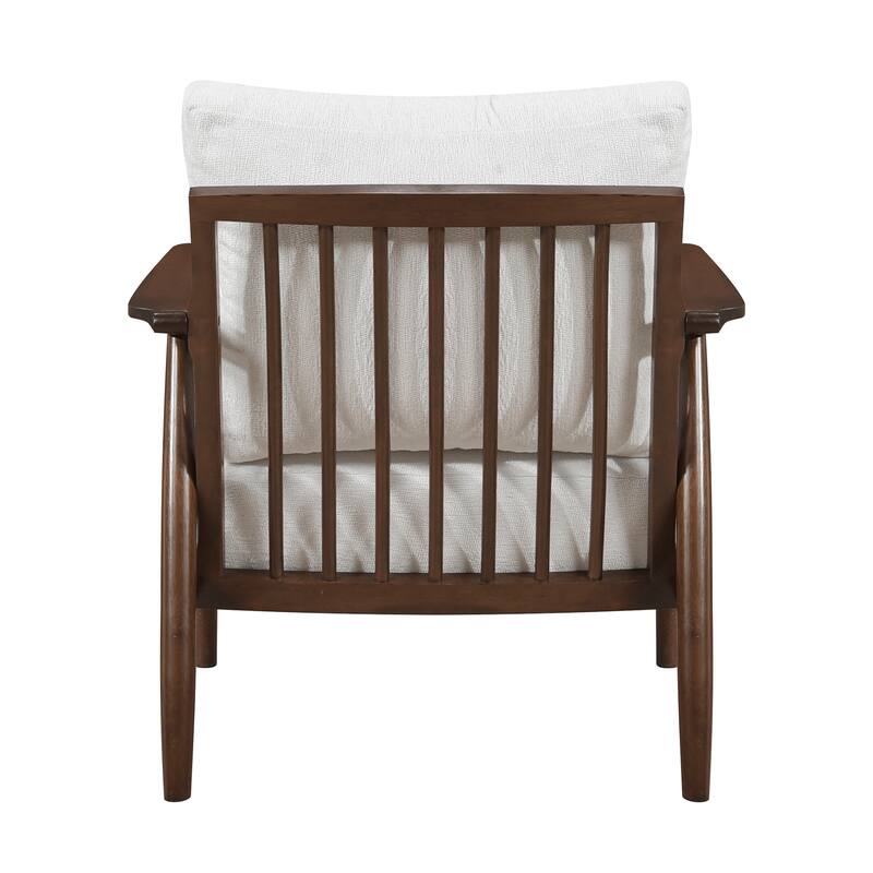 Oliver 31" Textured Accent Chair - Solid Wood Frame, Reversible Back