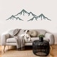 preview thumbnail 12 of 15, Mountains Wall Decal Nursery Decor. 22 tall x 70 wide inches - Grey