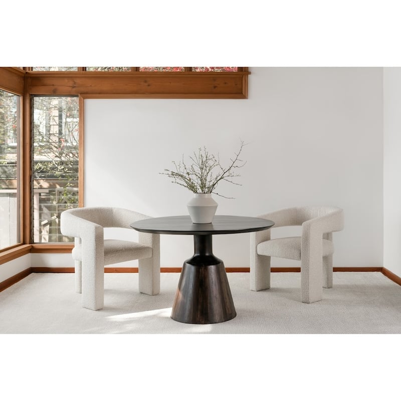 Aurelle Home Modern Solid Wood Dining Table