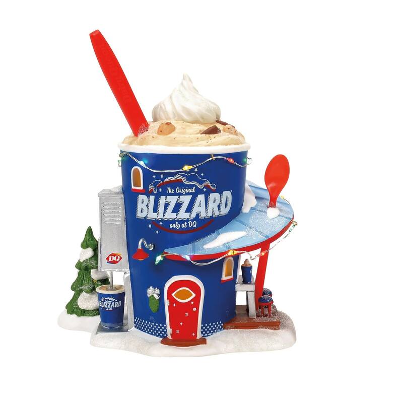 Department 56 North Pole Series Forecasting A Blizzard Lighted Building - 2pc - 6014532