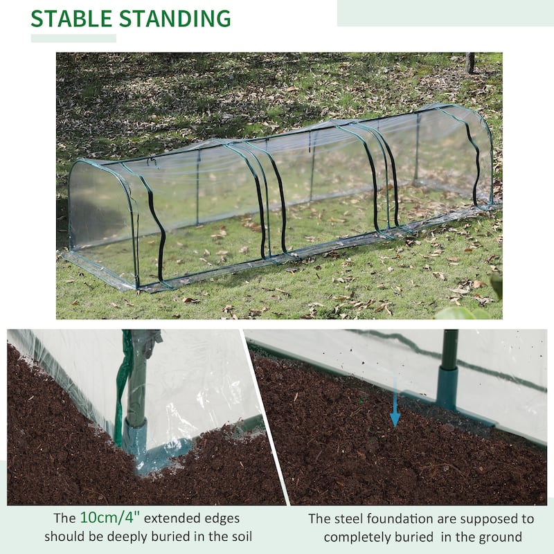 Transparent Pvc Tunnel Greenhouse