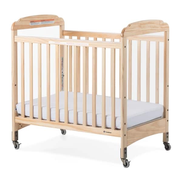slide 2 of 3, Next Gen Serenity® Fixed-Side Compact Clearview Crib - Natural Natural
