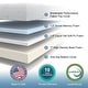 preview thumbnail 17 of 21, 6-10IN Memory Foam Mattress Medium-Firm Feel with Bamboo Cover, CertiPUR-US Certified