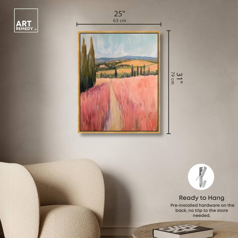 Cypress Path Canvas by Art Remedy